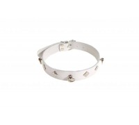 sLash - Ошейник Leather Choker,WHITE (280245)