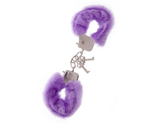 Dream Toys - Наручники Metal Handcuff with Plush, LAVENDER (T160035)