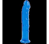 Фаллоимитатор Doc Johnson Jelly Jewels - Dong with Suction Cup - Blue