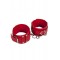 sLash - Оковы Leather Dominant Leg Cuffs, RED (280155)