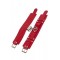 sLash - Оковы Leather Dominant Leg Cuffs, RED (280155)