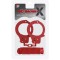 Dream Toys - Набор BONDX METAL CUFFS&LOVE ROPE SET, RED (DT20868)