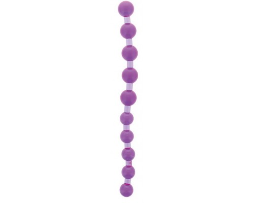 NMC - Анальная цепочка Jumbo Jelly Thai Beads Carded, LAVENDER (T110505)