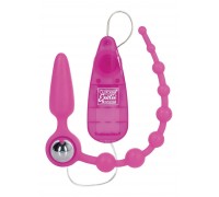 Анальная пробка Booty Call Booty Double Dare Pink, 21х2,5 см