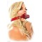 Кляп с отверстиями Fetish Fantasy Designer Breathable Gag, красный, 8,5Х4 см