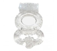 Эрекционное кольцо с вибрацией Climax® Gems™ Crystal Ring