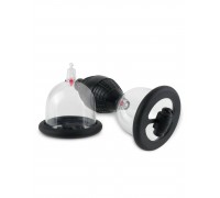 Помпы для сосков с вибрацией Vibr Nipple Pleasure Cups Black