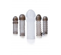 Набор насадок на пенис с вибропулей Vibrating Penis Sleeve Kit