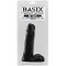 Фаллоимитатор BASIX, черный, 16 см