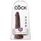 Фаллоимитатор King Cock 6' Cock With Balls Brown 15,2х3,8см.