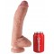 Фаллоимитатор King Cock Plus 10" Dual Density Fat, 20,5х5,3 см