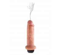 Фаллоимитатор с эякуляцией King Cock Squirting 6", 15,7х4,6 см