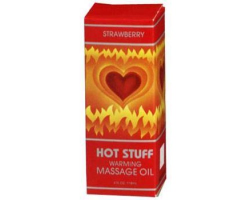 Hot Stuff Strawberry Massage Oil, 118 мл