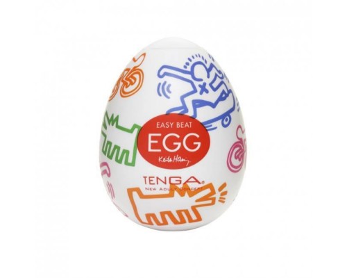 Мастурбатор-яичко Tenga Keith Haring Street Egg Multicolored OS