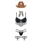 Костюм девушки-шерифа Obsessive 832-CST-1 cowgirl costume, S/M