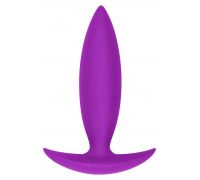 Анальная пробка Bubble Butt Player Starter пурпурная, 10х2,5 см