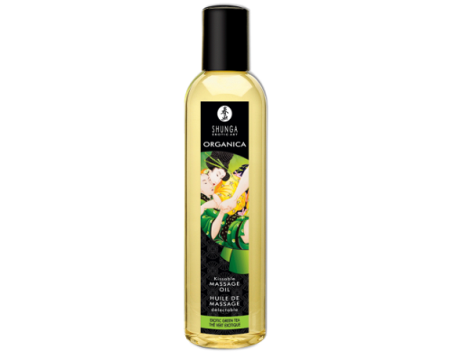 Органическое массажное масло Shunga Massage Oil Organic Зеленый чай, 170 мл