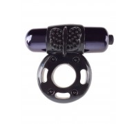 Эрекционное вибро кольцо Vibrating Super Ring Black