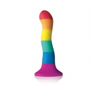 Фаллоимитатор Colours - Pride Edition - 6" Wave Dildo - Rainbow 15,2х3,2 см.