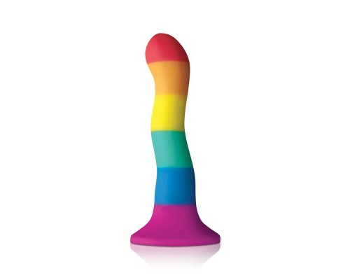 Фаллоимитатор Colours - Pride Edition - 6" Wave Dildo - Rainbow 15,2х3,2 см.