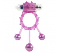 Эрекционное виброкольцо Linx Ball Banger Cock Ring Purple OS