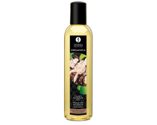 Органическое массажное масло Shunga Massage Oil Organic Шоколад, 170 мл