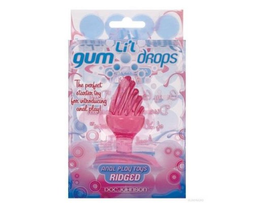 Анальная пробка Lil Gum Drops, розовый, 5,5Х3 см