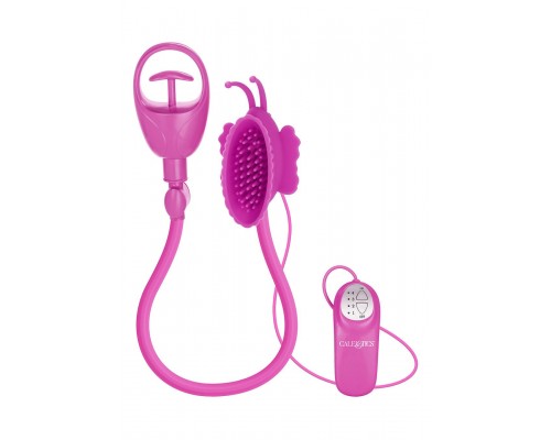 Вибропомпа для клитора Butterfly Clitoral Pump Pink, 11х6 см