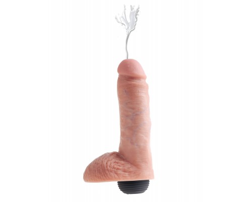 Фаллоимитатор с эякуляцией King Cock Squirting 8", 15,9х5 см