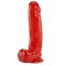 Фаллоимитатор Carmen's Fun Cock 8 inch Jel-Lee, Red Glitter 18х4,5 см