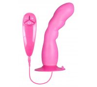 Силиконовый вибратор на присоске Icy Bunny Vibe W Suction Cup, 16,5х3,5 см