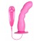 Силиконовый вибратор на присоске Icy Bunny Vibe W Suction Cup, 16,5х3,5 см