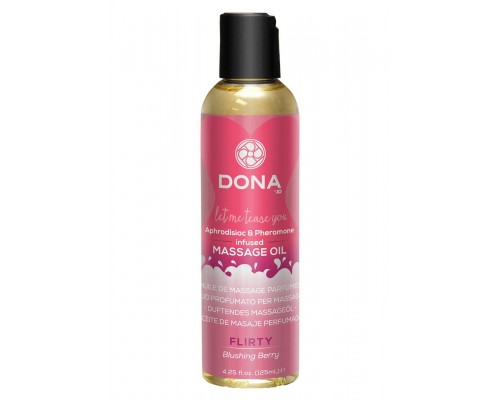Массажное масло с ароматом ягод Dona Massage Oil Blushing Berry, 110 мл