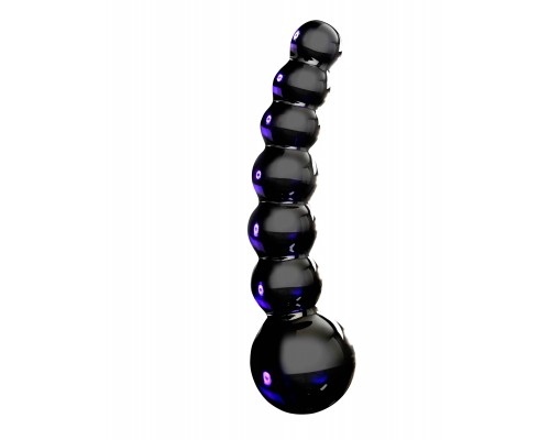 Анальная пробка Icicles No 66 Black, 12х3,5 см