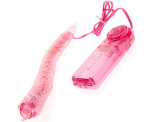 Анальный вибратор Sinful Sway Tail, розовая, 18Х2 см