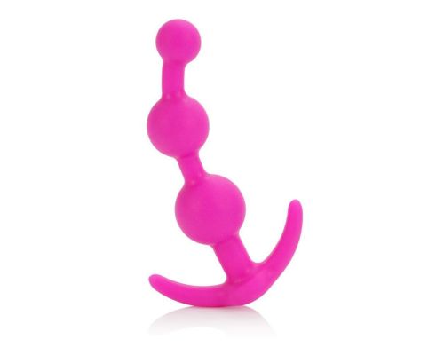 CalExotics Booty Call Booty Beads анальная елочка, 12х3,25 см (розовый)