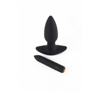 Pornhub Vibrating Butt Plug - анальная пробка с вибрацией, 14,5х3,5 см