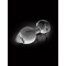 Pipedream Icicles No.44 - стеклянная анальная пробка, 6,5х2,5 см (черный)