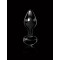 Pipedream Icicles No.44 - стеклянная анальная пробка, 6,5х2,5 см (черный)