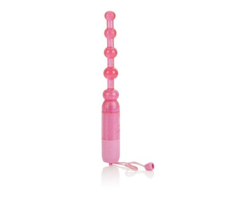 Водонепроницаемые бусы Vibrating Pleasure Beads, 11х2 см (розовый)