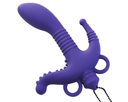 3 Way Vibrating Silicone Stimulator - стимулятор 17.7х3.3 см.