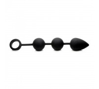 Tom of Finland Weighted Anal Ball Beads - анальные шарики,(черный) 31,5х5,7см