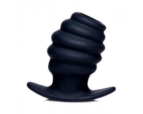 Hive Ass Tunnel Silicone Ribbed Hollow Anal Plug - Small - малый анальный тоннель, 6.8х4.4 см.