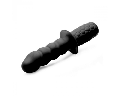 The Handler 10x Silicone Vibrating Thruster - анальный вибратор с рукоятью, 19х3.5 см.