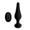 Silicone Vibrating Anal Plug with Remote Control - анальная пробка с дистанционным управлением, 14.6х3.9 см.