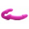 Evoke Rechargeable Vibrating Silicone Strapless Strap On - страпон 24.7х4 см. (розовый)