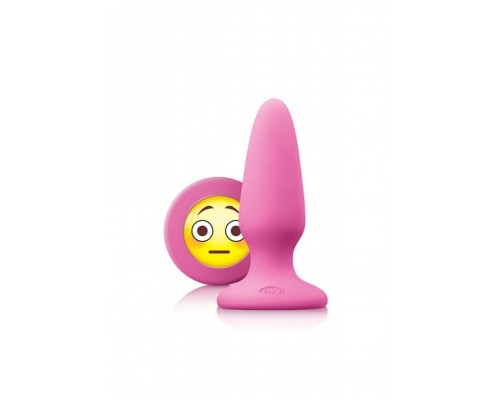 NS Novelties Mojis Plug #OMG Medium - средняя анальная пробка, 8х3,7 см (розовый)