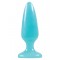 NS Novelties Firefly Pleasure Plug Medium - крупная анальная пробка светящаяся в темноте, 12,7х5,3 см (голубой)