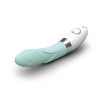 Lelo Iris - рельефный вибратор для точки G, 22х3.6 см (голубой)