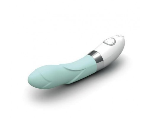 Lelo Iris - рельефный вибратор для точки G, 22х3.6 см (голубой)